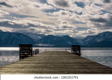 Lake Tahoe California Nevada in March 2018