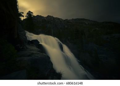 Lake Tahoe - Eagle Falls Waterfall - Emerald Bay - California - Night Photography