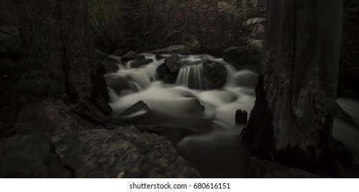 Lake Tahoe - Eagle Falls Waterfall - Emerald Bay - California - Night Photography