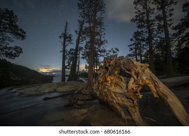 Lake Tahoe - Eagle Falls Waterfall - Emerald Bay - California - Night Photography