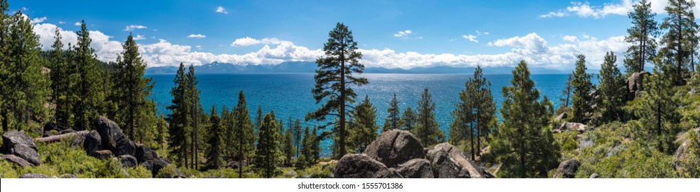 Lake Tahoe In Famous California Mountains National Park Sierra N