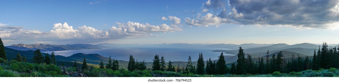 Lake Tahoe With Incline Village Below.