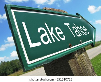 Lake Tahoe Road Sign