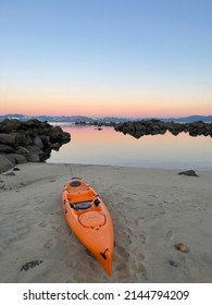 Lake Tahoe Sunrise Kayak Snow 