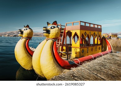 Lake Titicaca, near Puno, Peru, is the world’s highest navigable lake, famous for its deep blue waters, Uros Floating Islands, traditional reed boats, and vibrant Andean culture.