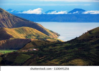 Lake Toba In Medan Indonesia.
