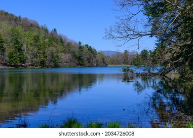 Lake Trahlyta in Vogel State Park, near Blairsville, Georgia.