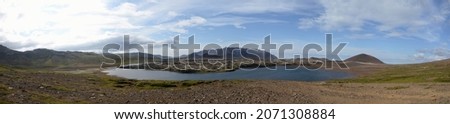 Lake at Vatnaleid, at Iceland