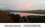 Lake view and mountains in merom golan, israel