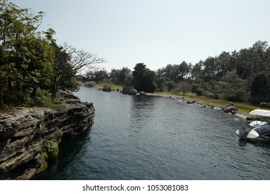 Lake View With Old Plane Crashed