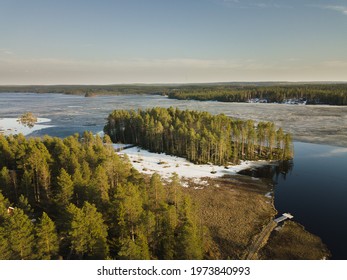 Lake View In Rovaniemi Lapland Finland