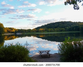 Lake View At Sunset In Brown County - Indiana