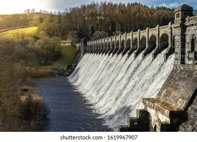 Lake Vyrnwy Reservoir In Powys Wales