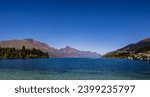 Lake Wakatipu lake front on a spring day