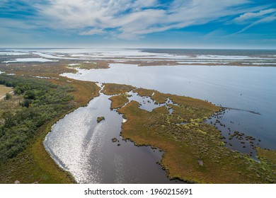 Lake Wellington In Gippsland, Victoria, Australia - Aerial View