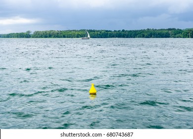 Lake Werbellinsee In The Barnim District Of Brandenburg, Germany.