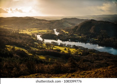 Lake Windermere At Sunset