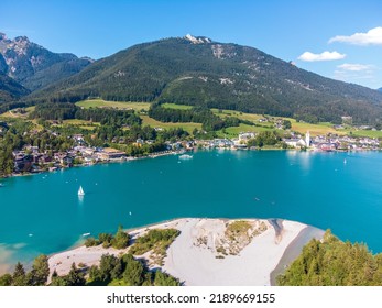 Lake Wolfgangsee On A Sunny Summer Day