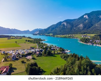 Lake Wolfgangsee On A Sunny Summer Day