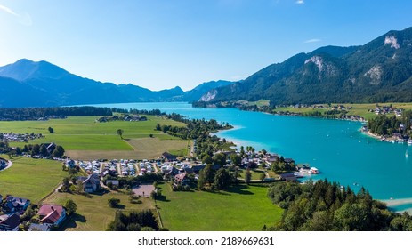 Lake Wolfgangsee On A Sunny Summer Day