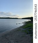 Lake of the woods shoreline in Kenora, Ontario