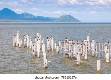 Lake Xolotlan In Managua. Managua, Nicaragua.