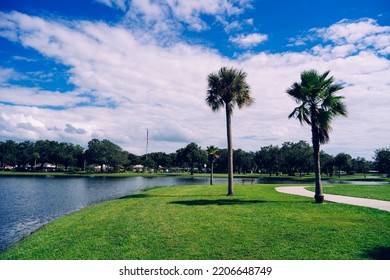 Lake Zephyr In Zephyrhills Town Of Florida. Zephyrhills Is A City In Pasco County, Florida, United States. Zephyrhills Is Also Known As The Headquarters Of The Zephyrhills Bottled Water Company And Is