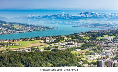 Lake Zurich Overlook From Uetliberg