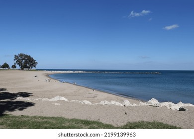 Lakefront Beach In Kenosha Wisconsin