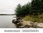 A lakefront view of voyageurs national park