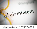 Lakenheath on a geographical map of UK