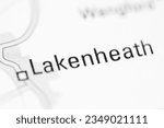 Lakenheath on a geographical map of UK