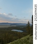 Lakes along the Middle Teton trail in Wyoming during the summer.