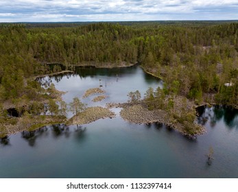 Lakes in forest