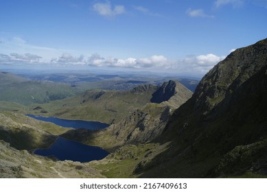 Lakes On The Snowdon Mountain, Wales, UK