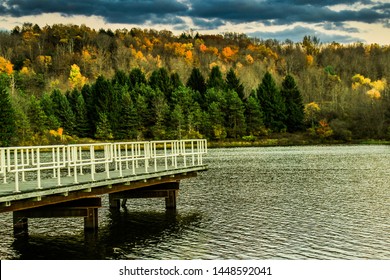 Lakeside Pier On Lackawanna State Park Near Clarks Summit NJ