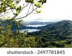 Lakeside view in the highest point of Nosy Be, Madagascar