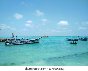 Lakshadweep Boats In Sea