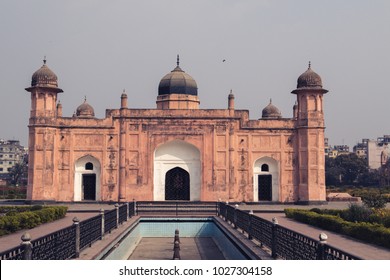 Lalbagh Fort In Dhaka City Most Visited Landmark Tourist Place In Bangladesh - Aerial Top Front View