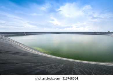 Lam Takong Reservoir (water Reservoir With Plastic Liner), Nakhon Ratchasima, Thailand