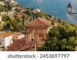 Lama, a hilltop town nestled in the mountains. Balagne,Corsica, France. Lama, a picturesque hillside village in Balagne, Corsica