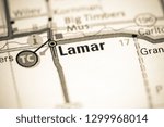 Lamar. Colorado. USA on a map