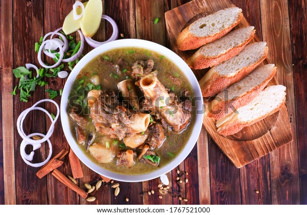 Lamb Gearbox Soup Malay Called Sup Stock Photo Edit Now 1767521000