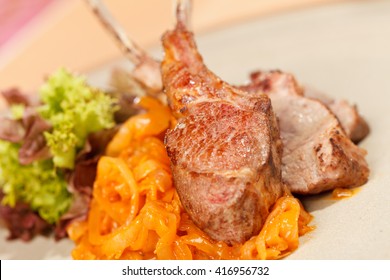 Lamb Lion With Vegetables