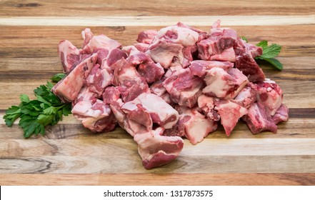 Lamb Meat Mutton Stew Butcher Raw Rich