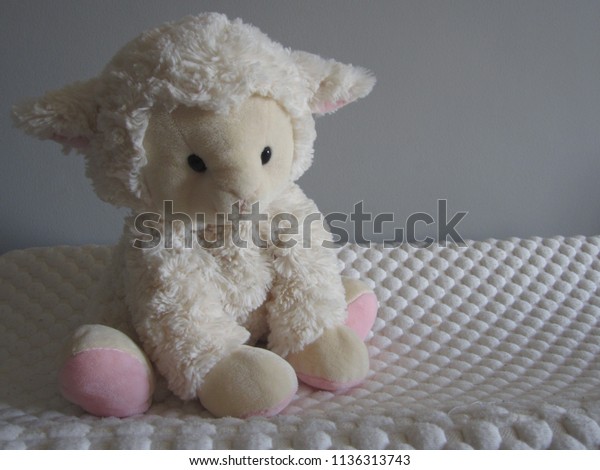 pink lamb stuffed animal