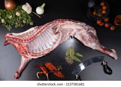 Lamb Preparation For Butcher Shop