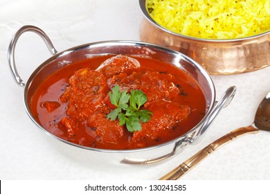 Lamb Rogan Josh With Lemon Rice.