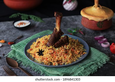 Lamb Shank Biryani With Clay Pot