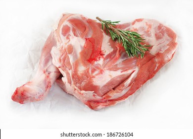 Lamb Shoulder Raw Meat, Isolated